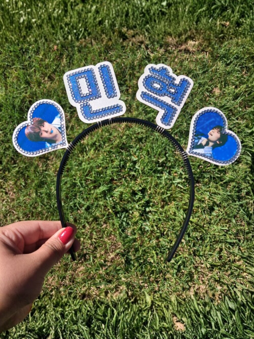 MINHYUK Monsta X Headband KPOP Concert Name Banner Custom Rhinestone Nexus NEW